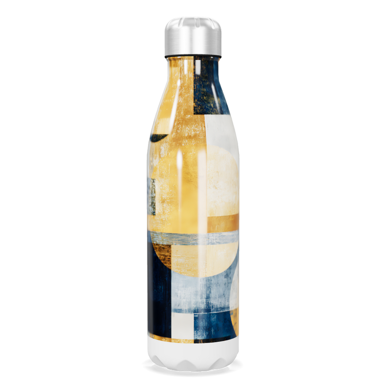 Garrafa Inox - Estampa Geométrica Colorida