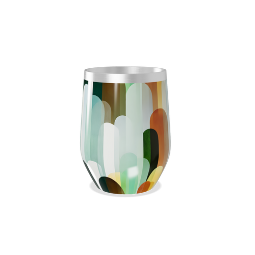 Copo Térmico Slim - Estampado Multicor Aço