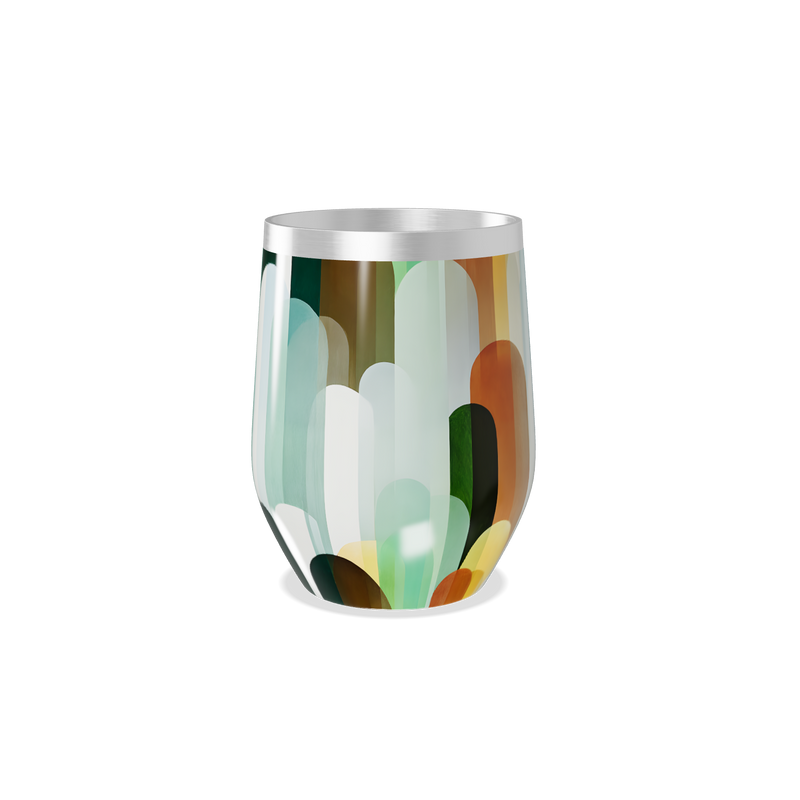 Copo Térmico Slim - Estampado Multicor Aço