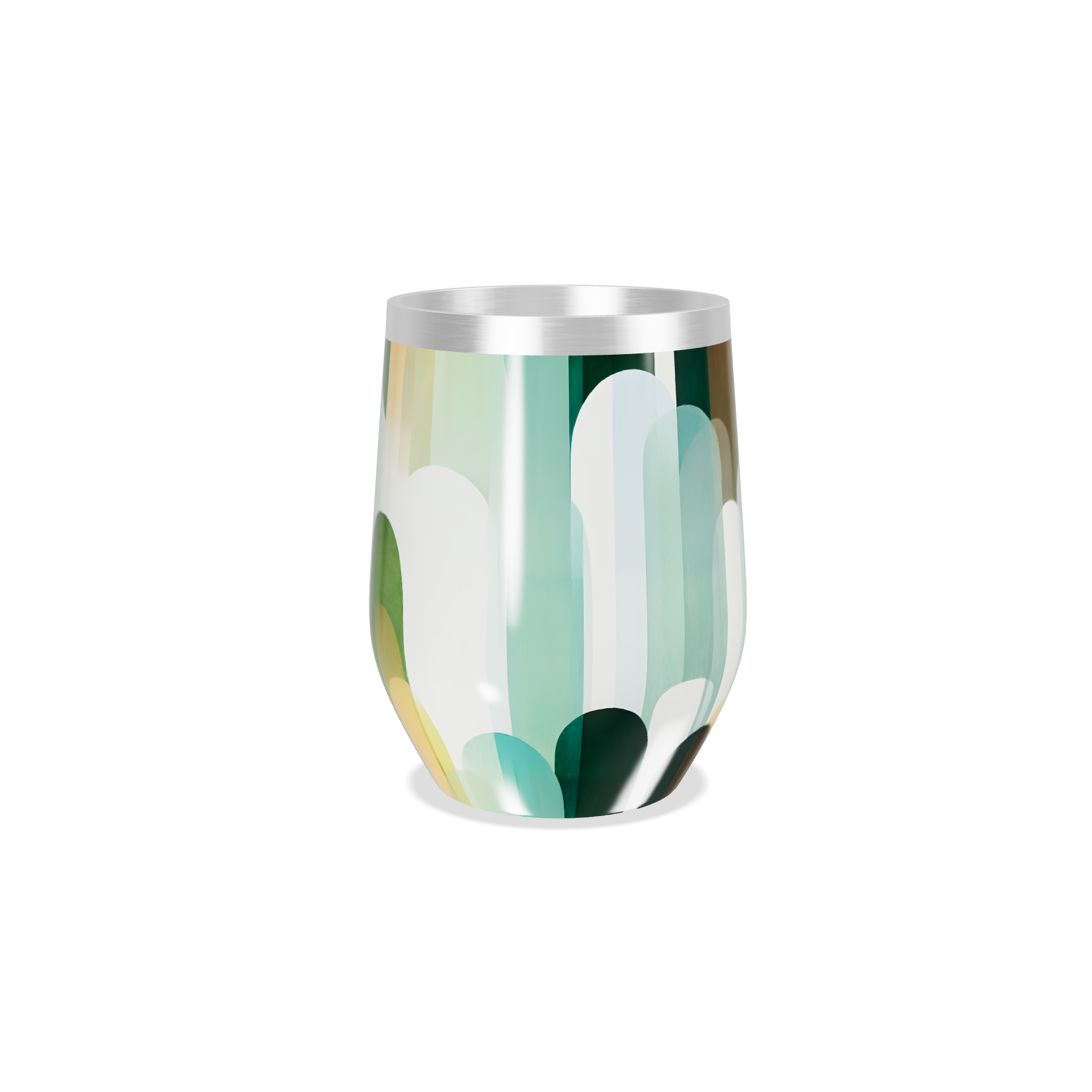 Copo Térmico Slim - Estampado Multicor Aço