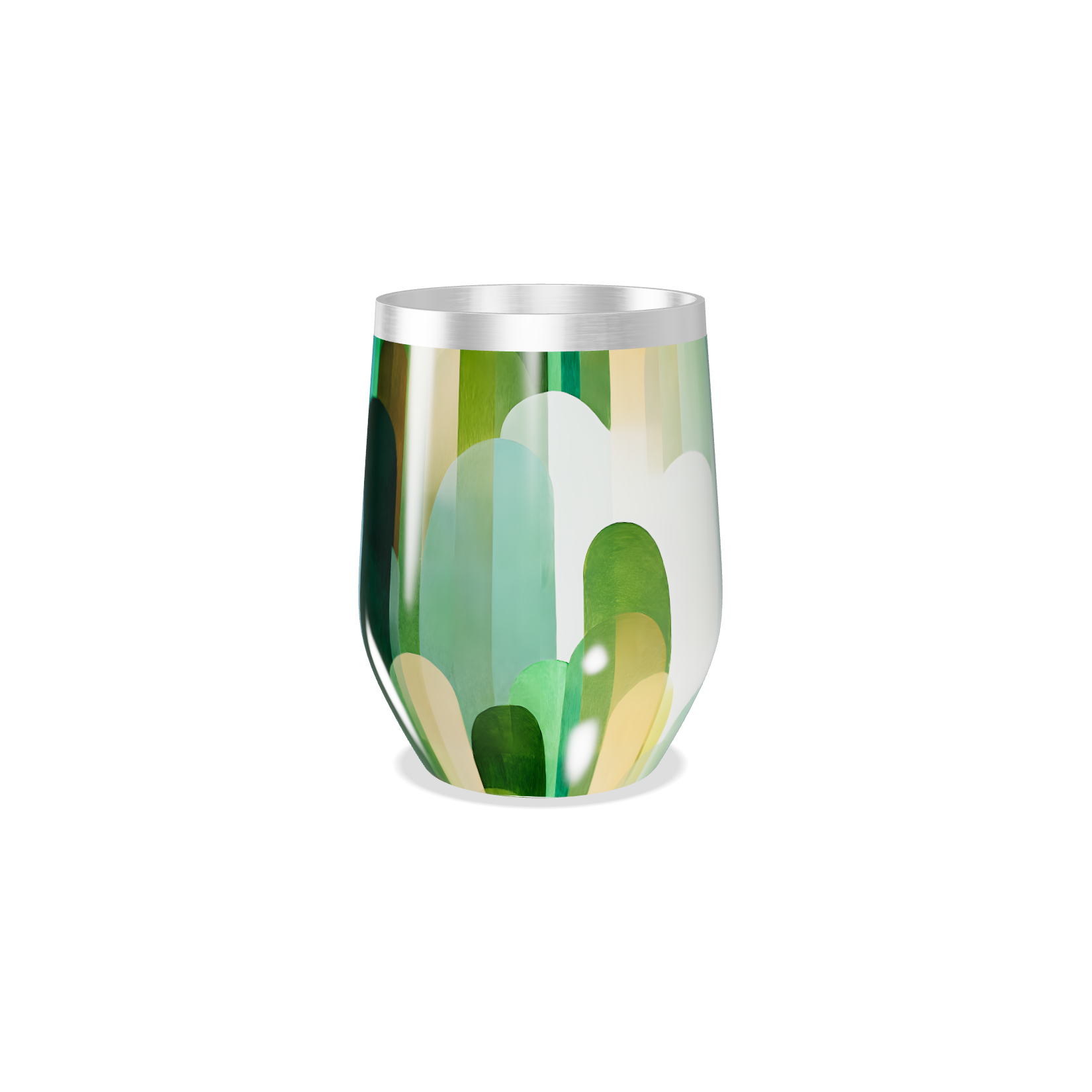 Copo Térmico Slim - Estampado Multicor Aço