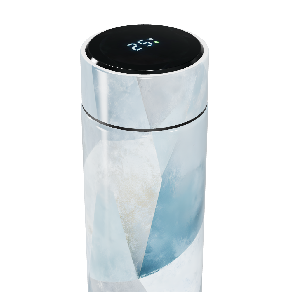 Garrafa Térmica Touch - Azul Geométrico