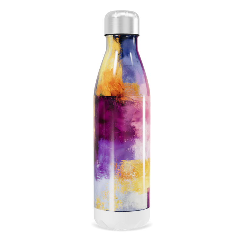 Garrafa Inox - Estampa Colorida Abstrata
