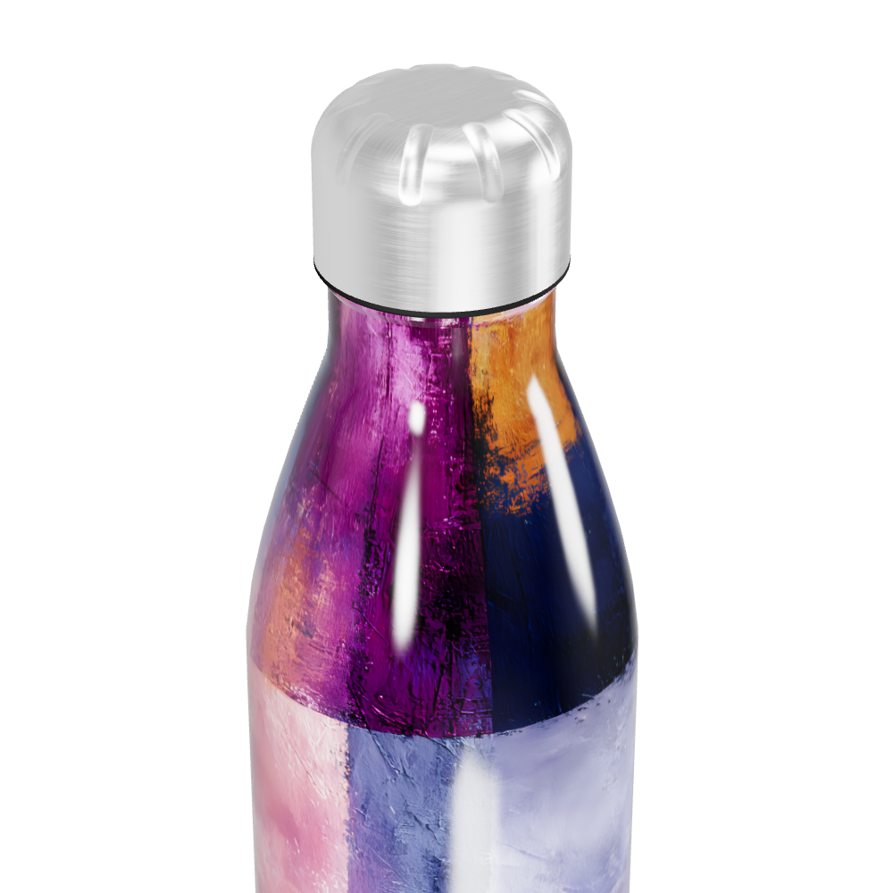 Garrafa Inox - Estampa Colorida Abstrata