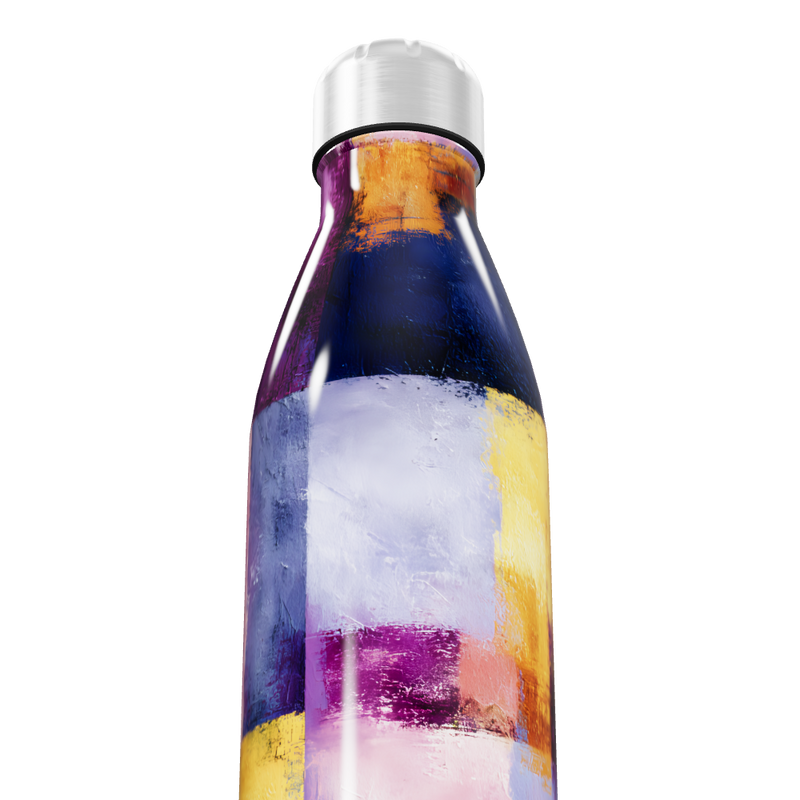 Garrafa Inox - Estampa Colorida Abstrata