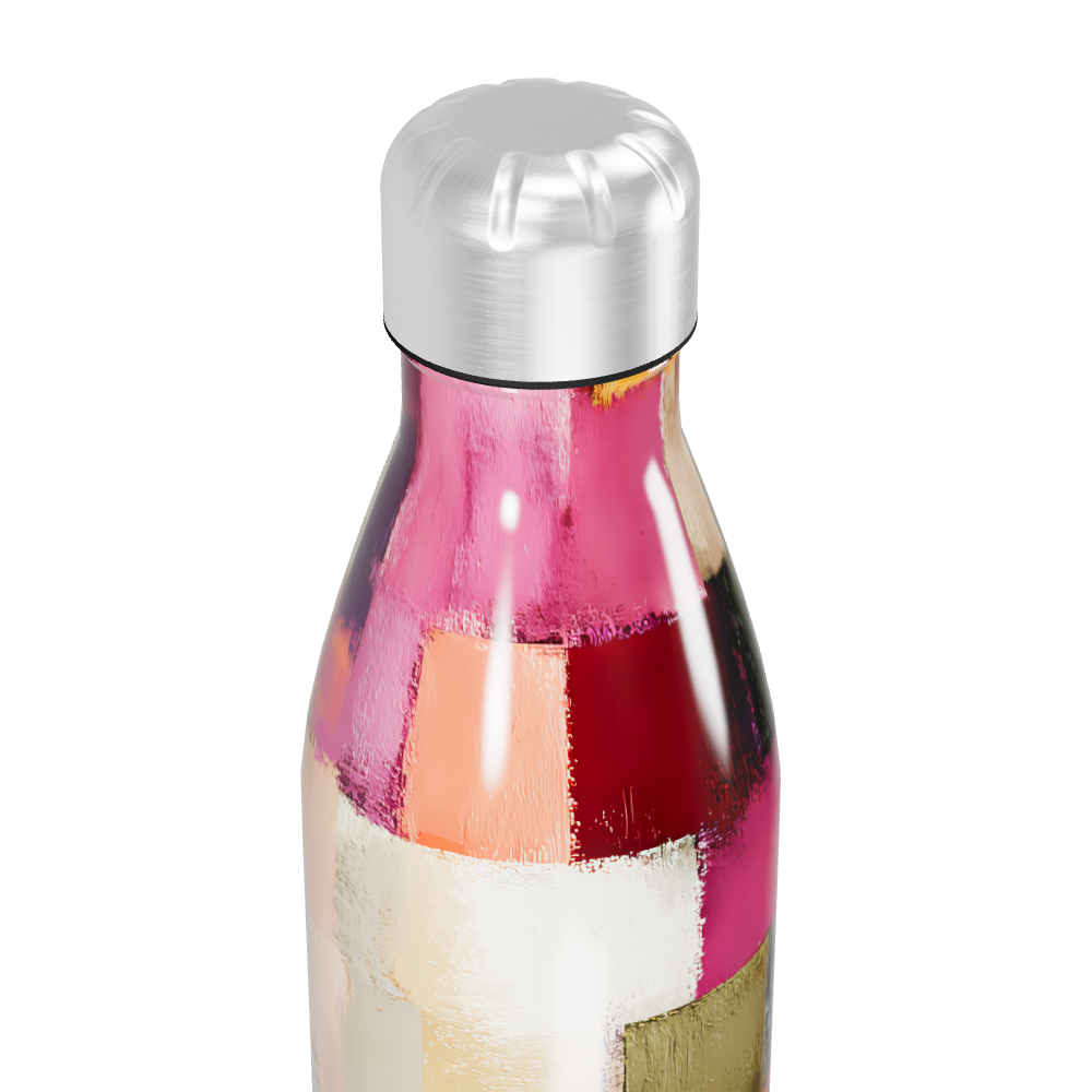 Garrafa Inox - Estampa Colorida Abstrata