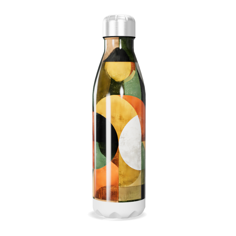 Garrafa Inox - Estampa Geométrica Colorida