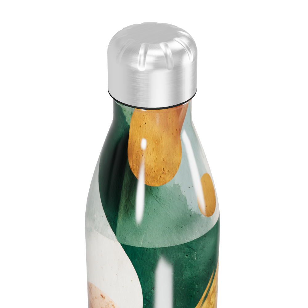 Garrafa Inox - Estampa Geométrica Colorida