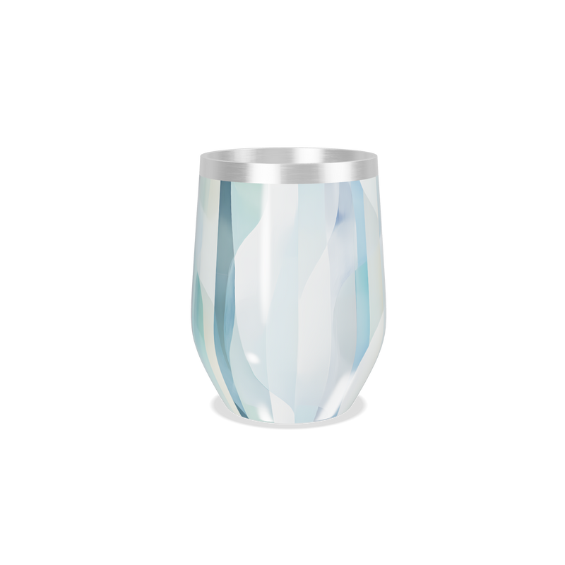 Copo Térmico Slim - Estampa Azul Abstrata