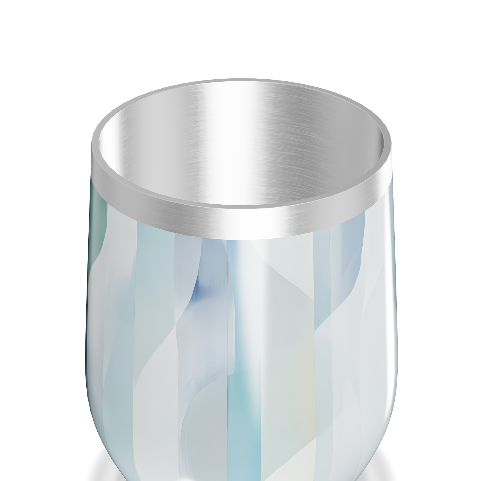 Copo Térmico Slim - Estampa Azul Abstrata