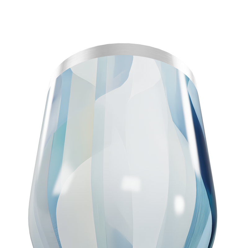 Copo Térmico Slim - Estampa Azul Abstrata