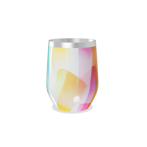 Copo Térmico Slim - Design Colorido Abstrato