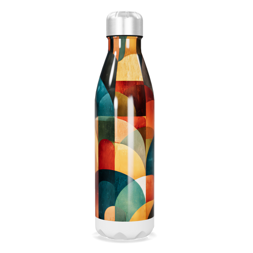 Garrafa Inox - Estampa Colorida Geométrica