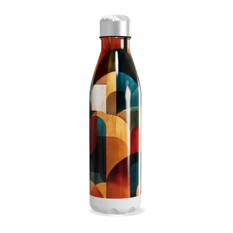 Garrafa Inox - Estampa Colorida Geométrica