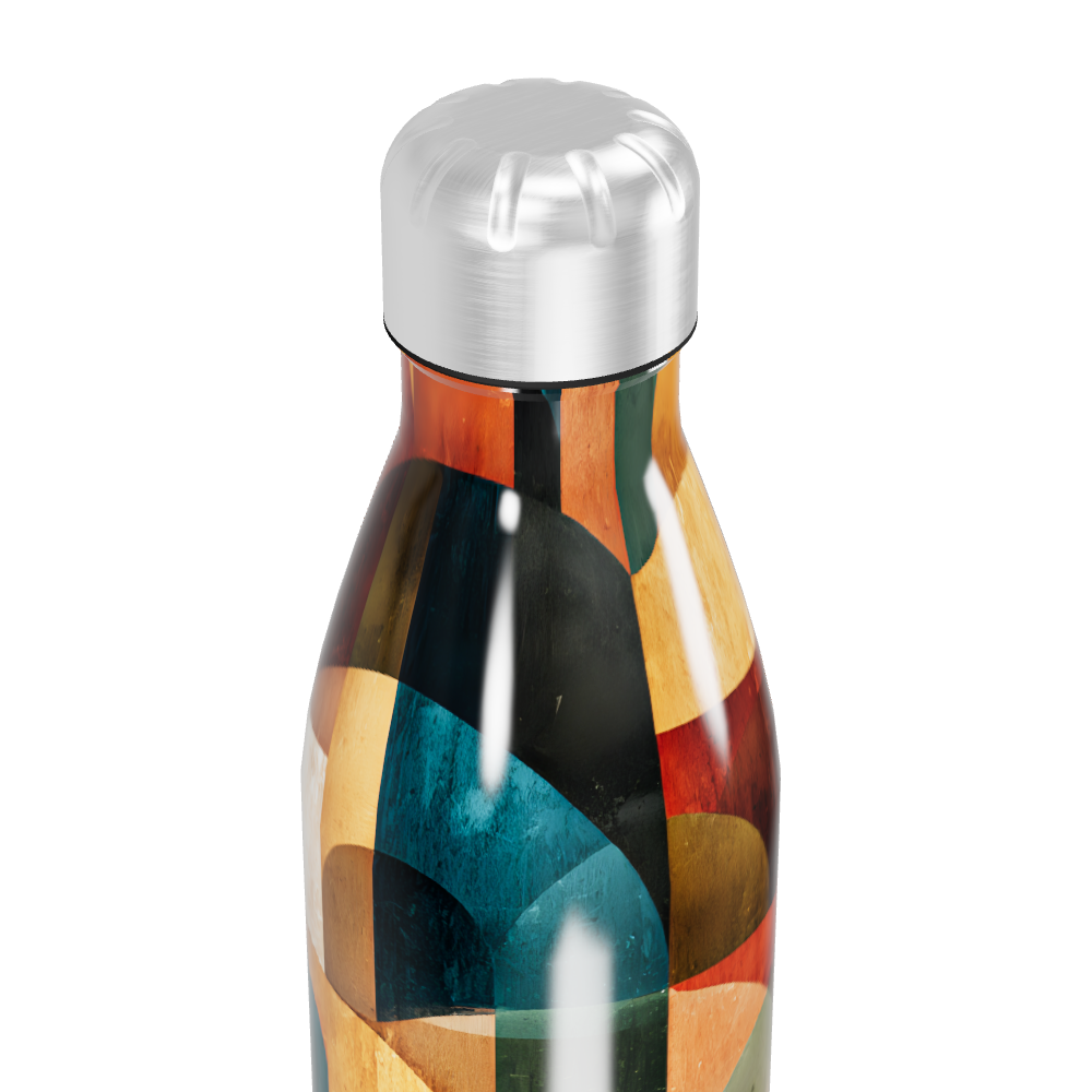 Garrafa Inox - Estampa Colorida Geométrica