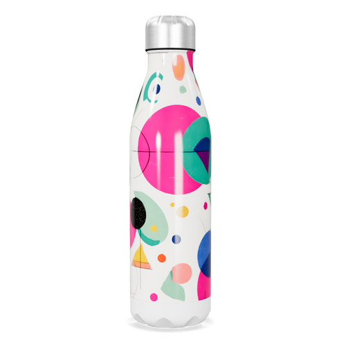 Garrafa Inox - Estampa Colorida Abstrata