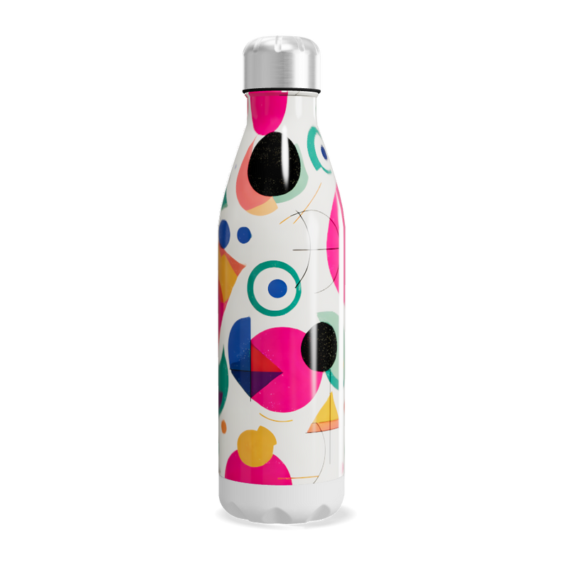 Garrafa Inox - Estampa Colorida Abstrata