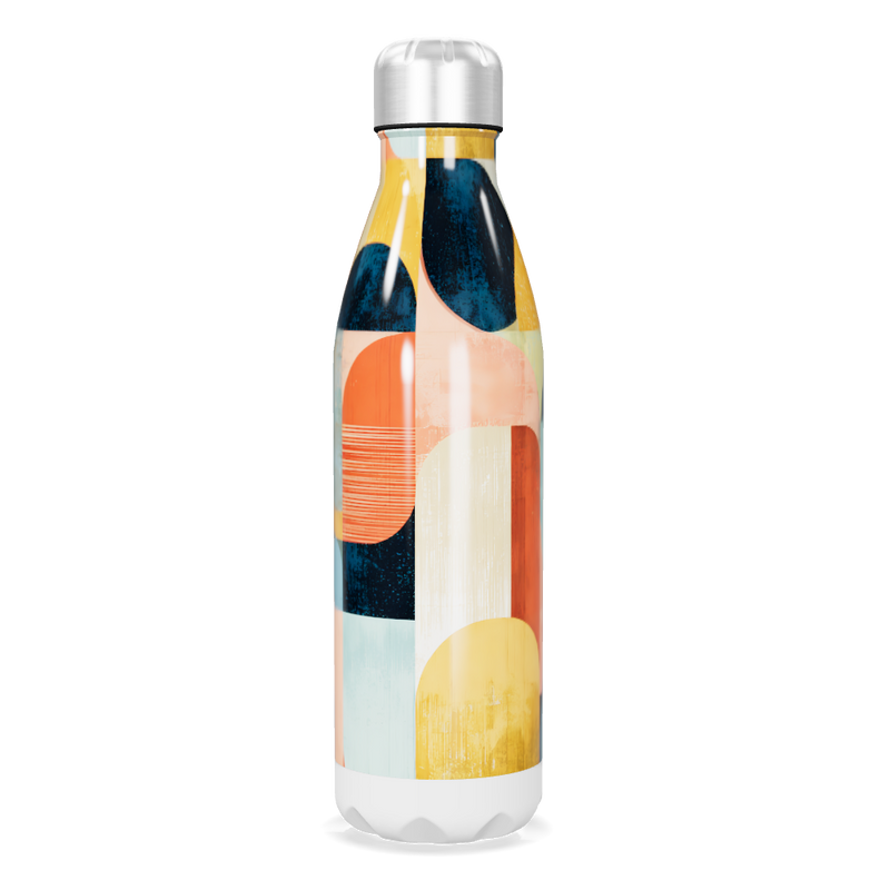 Garrafa Inox - Estampa Colorida Abstrata