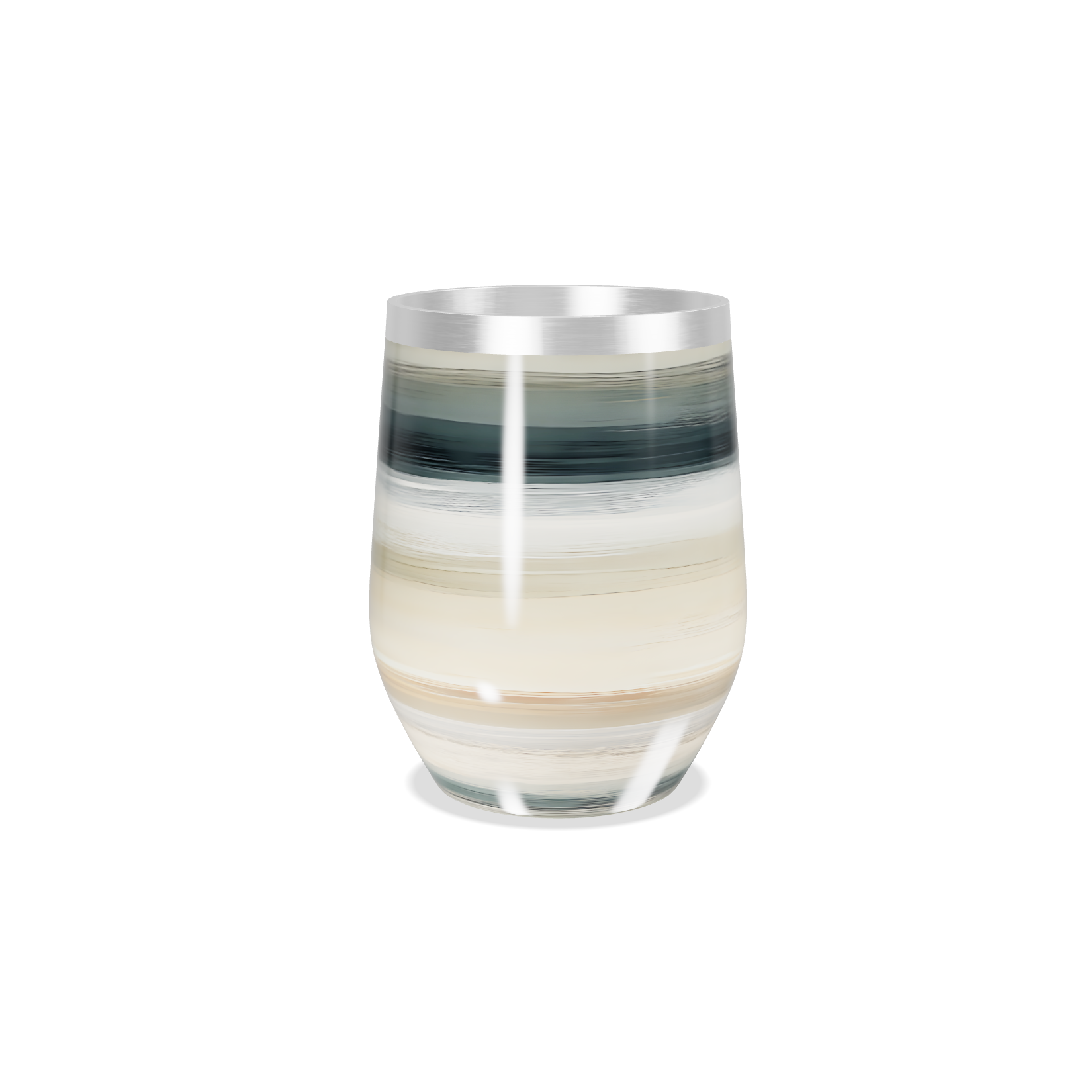 Copo Térmico Slim - Listrado Aço Inox