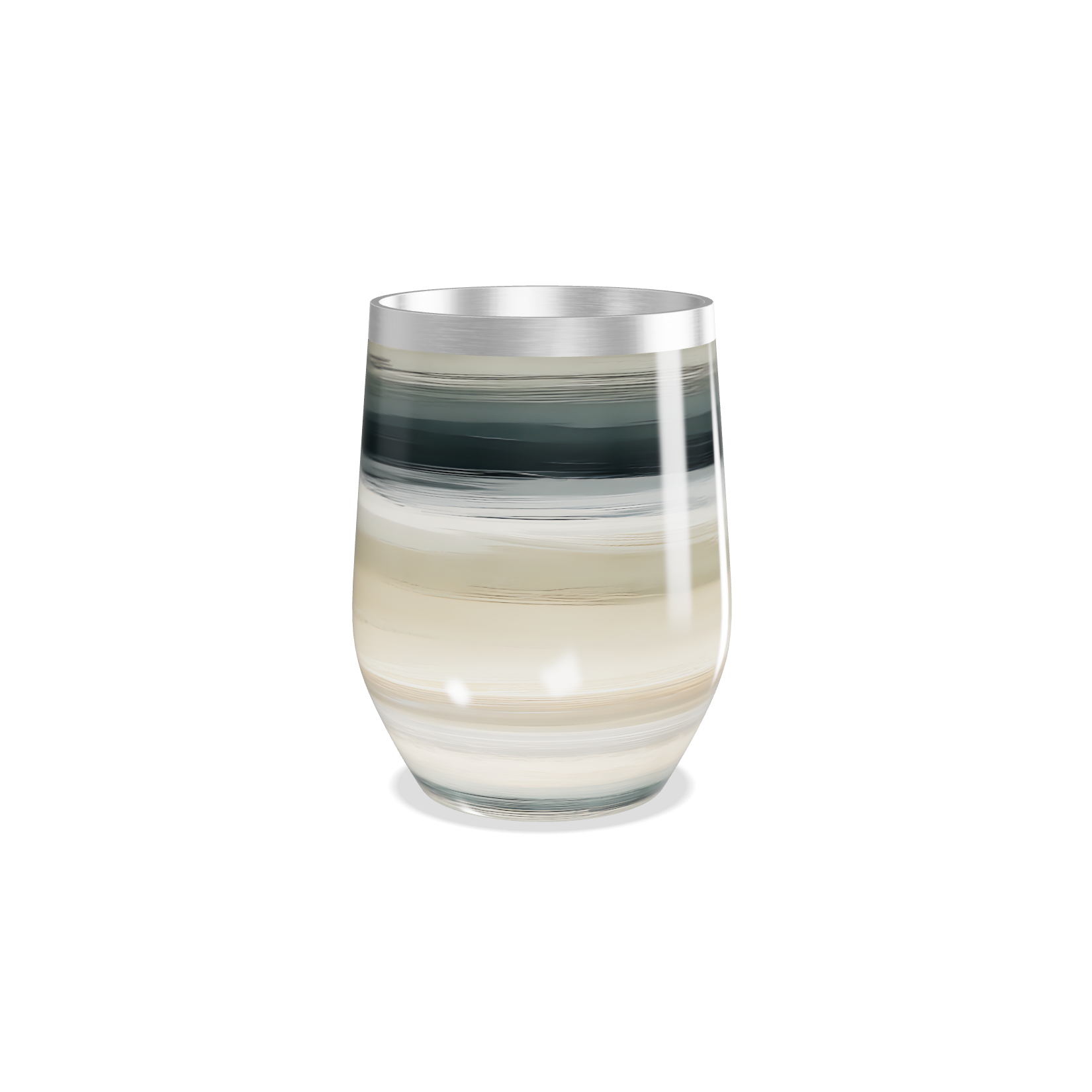 Copo Térmico Slim - Listrado Aço Inox