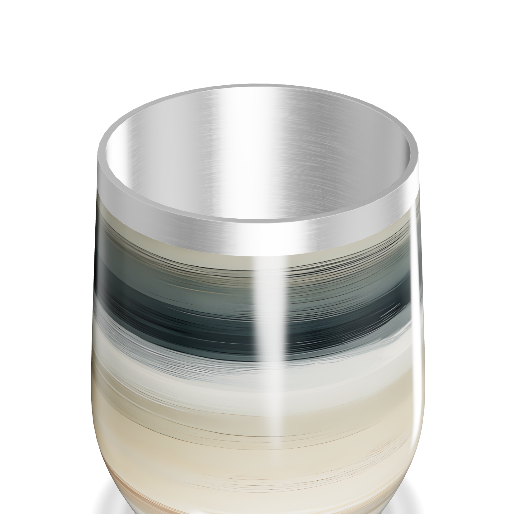 Copo Térmico Slim - Listrado Aço Inox