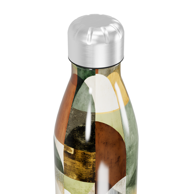 Garrafa Inox - Estampada Geométrica Colorida