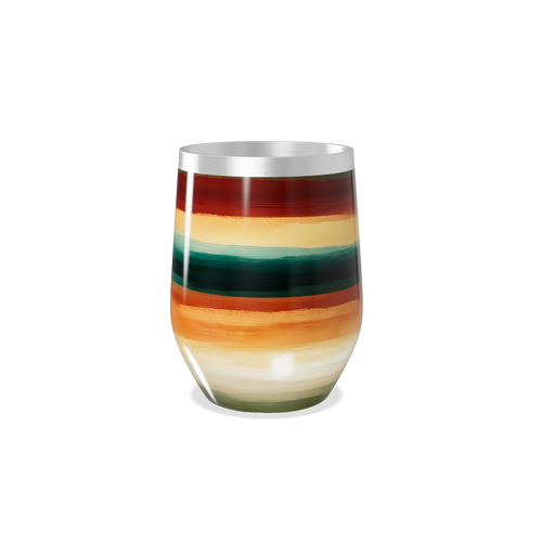 Copo Térmico Slim Listrado - Aço Inox Colorido