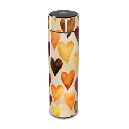 Garrafa Térmica Touch - Corações Coloridos