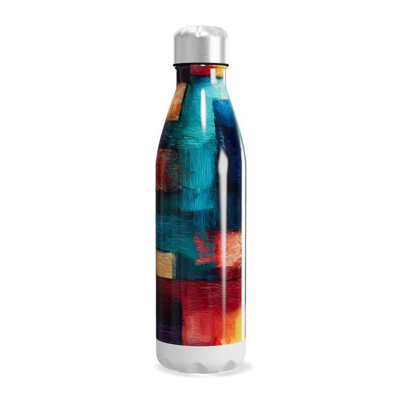 Garrafa Inox - Estampa Colorida Abstrata