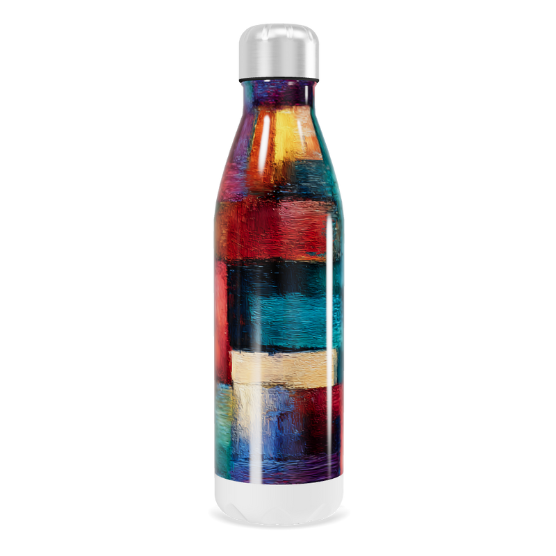 Garrafa Inox - Estampa Colorida Abstrata