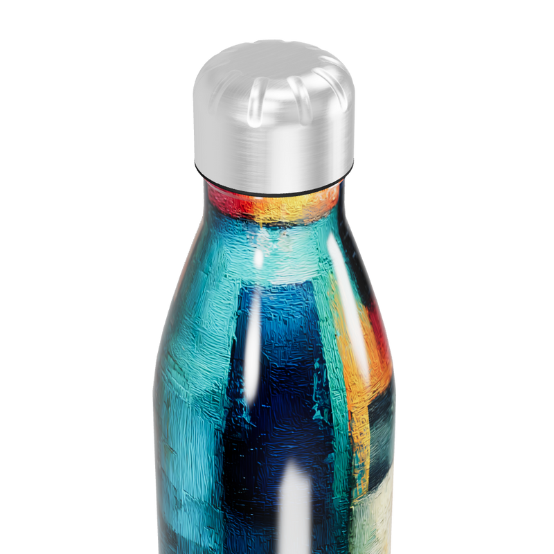 Garrafa Inox - Estampa Colorida Abstrata