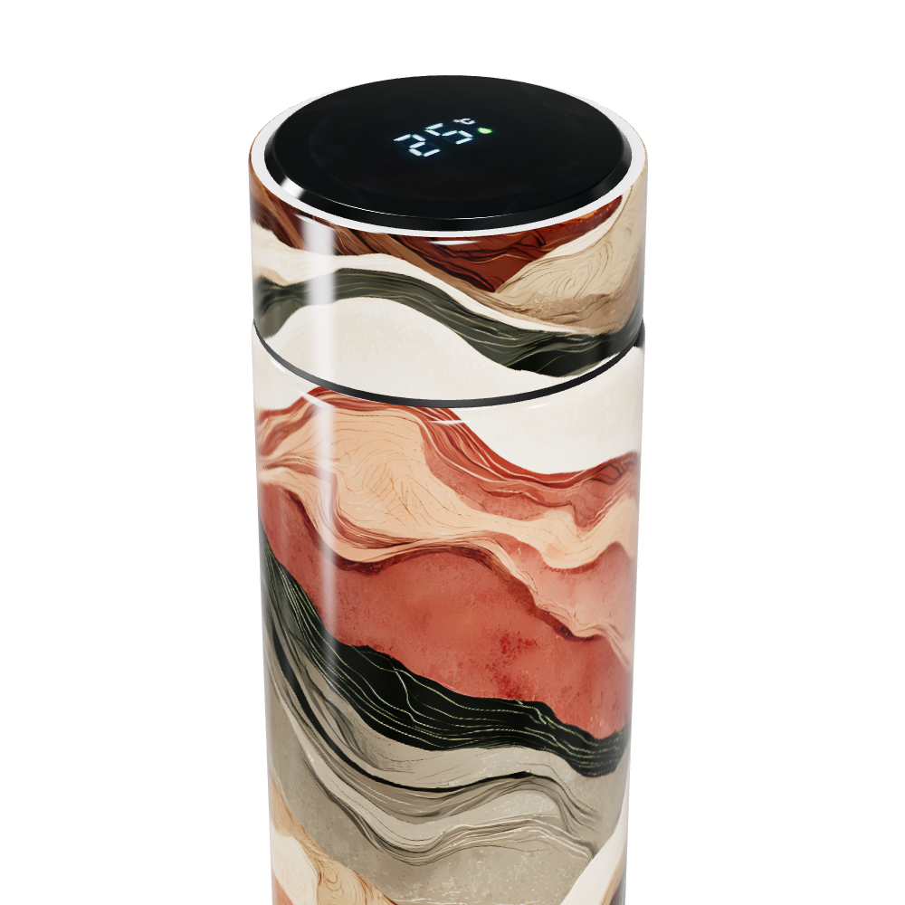 Garrafa Térmica Touch - Estampa Marmorizada