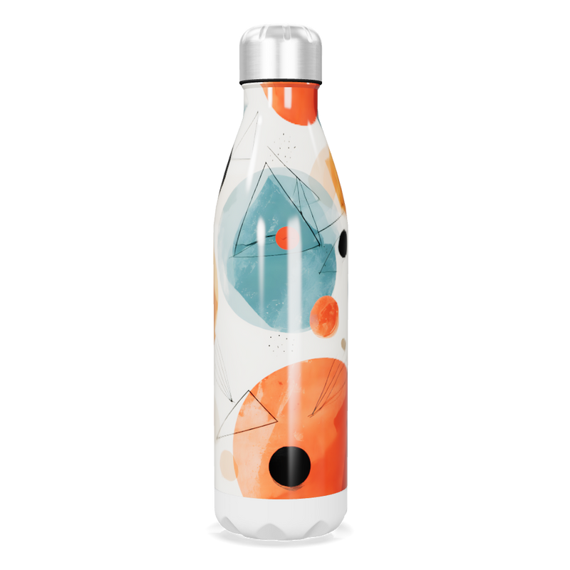 Garrafa Inox Estampada Colorida 500ml