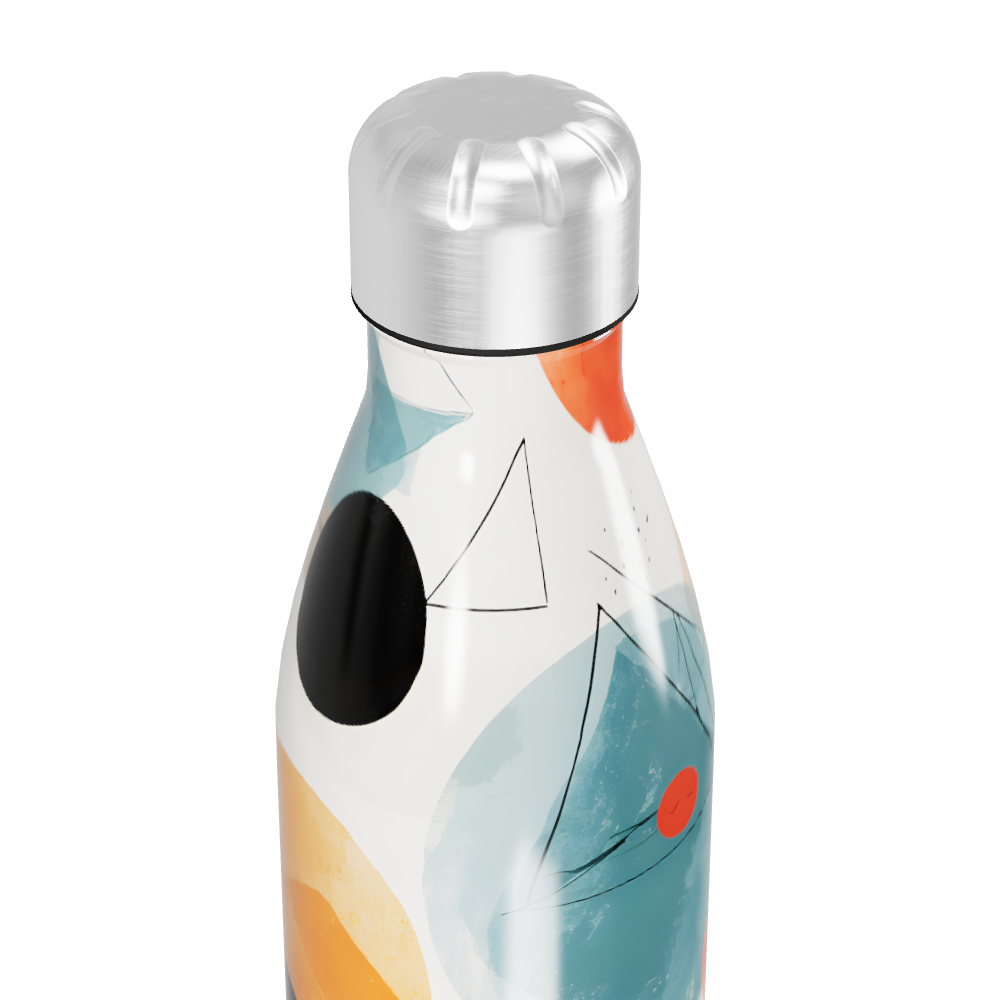 Garrafa Inox Estampada Colorida 500ml