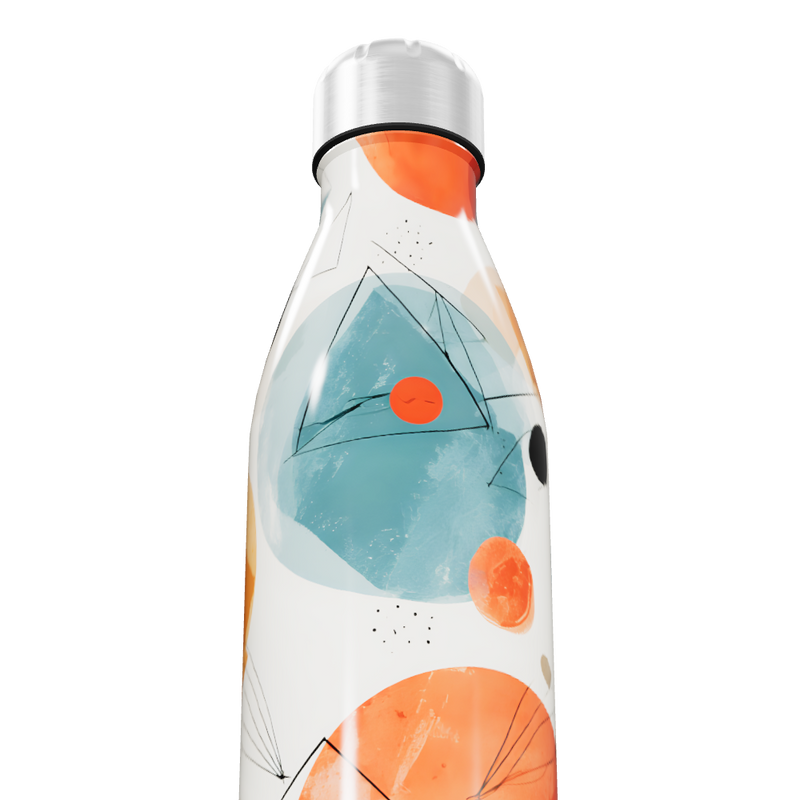 Garrafa Inox Estampada Colorida 500ml