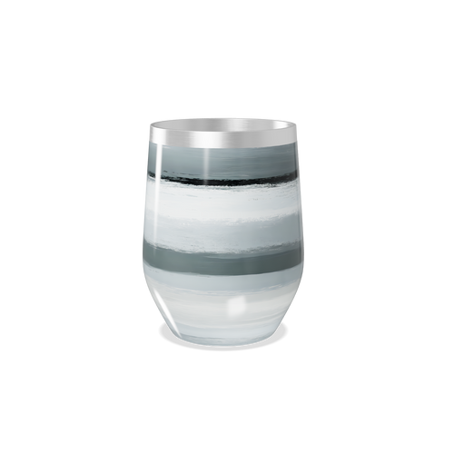 Copo Térmico Slim - Listras Cinza em Aço