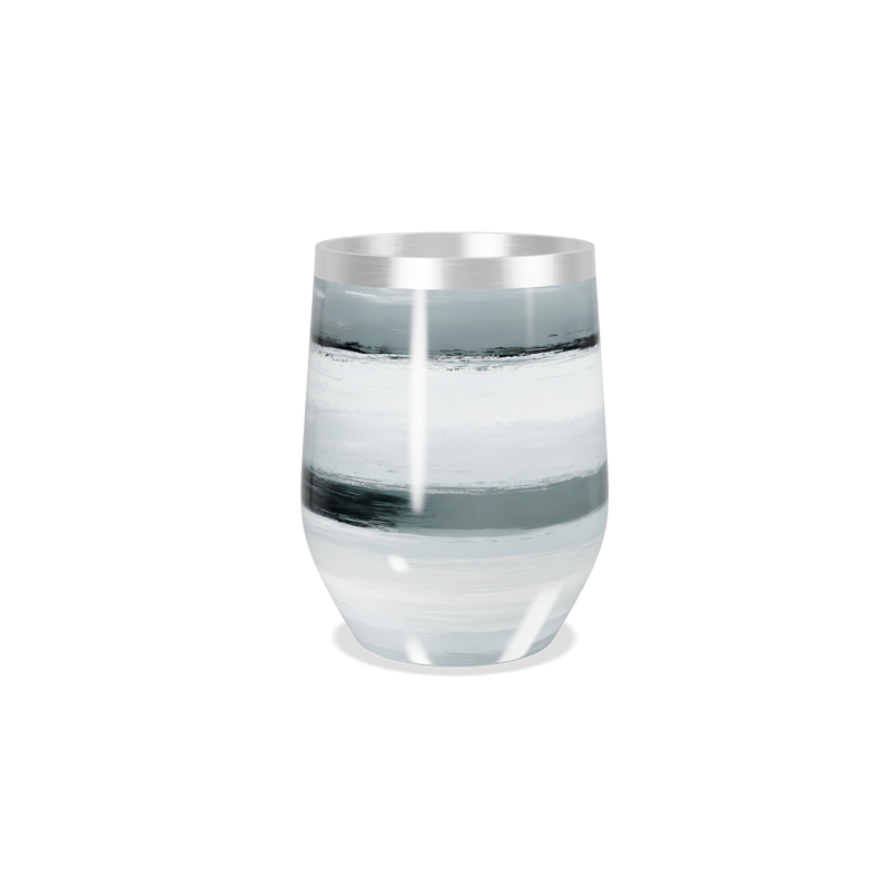 Copo Térmico Slim - Listras Cinza em Aço