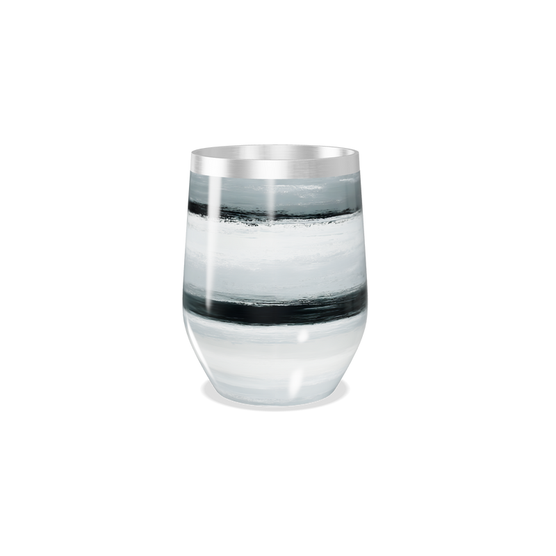 Copo Térmico Slim - Listras Cinza em Aço