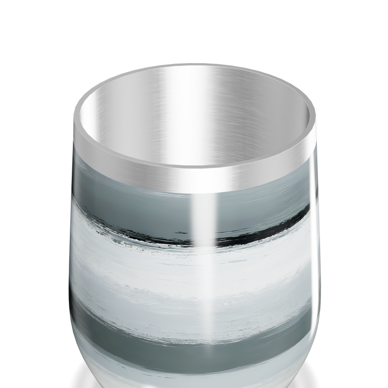 Copo Térmico Slim - Listras Cinza em Aço