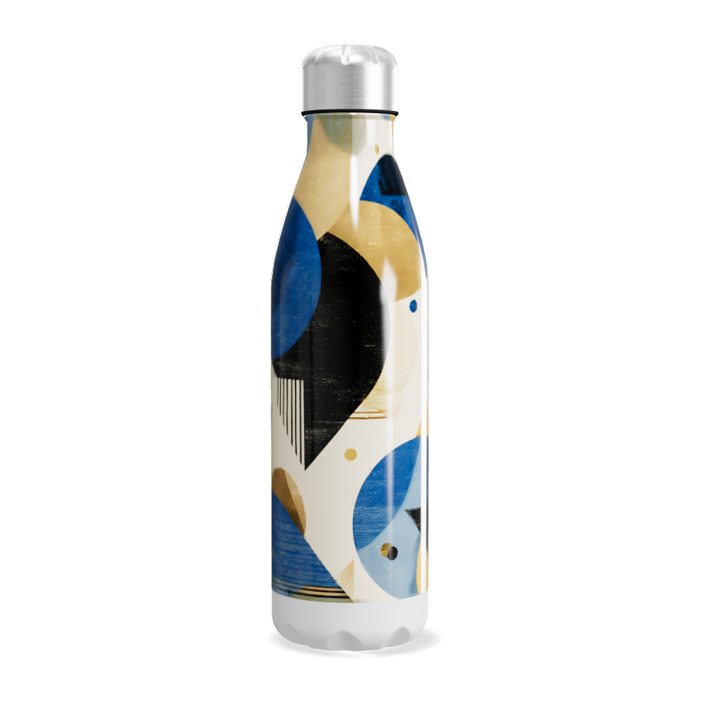Garrafa Inox - Estampa Geométrica Colorida