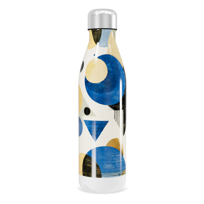 Garrafa Inox - Estampa Geométrica Colorida