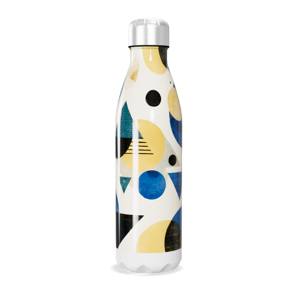 Garrafa Inox - Estampa Geométrica Colorida