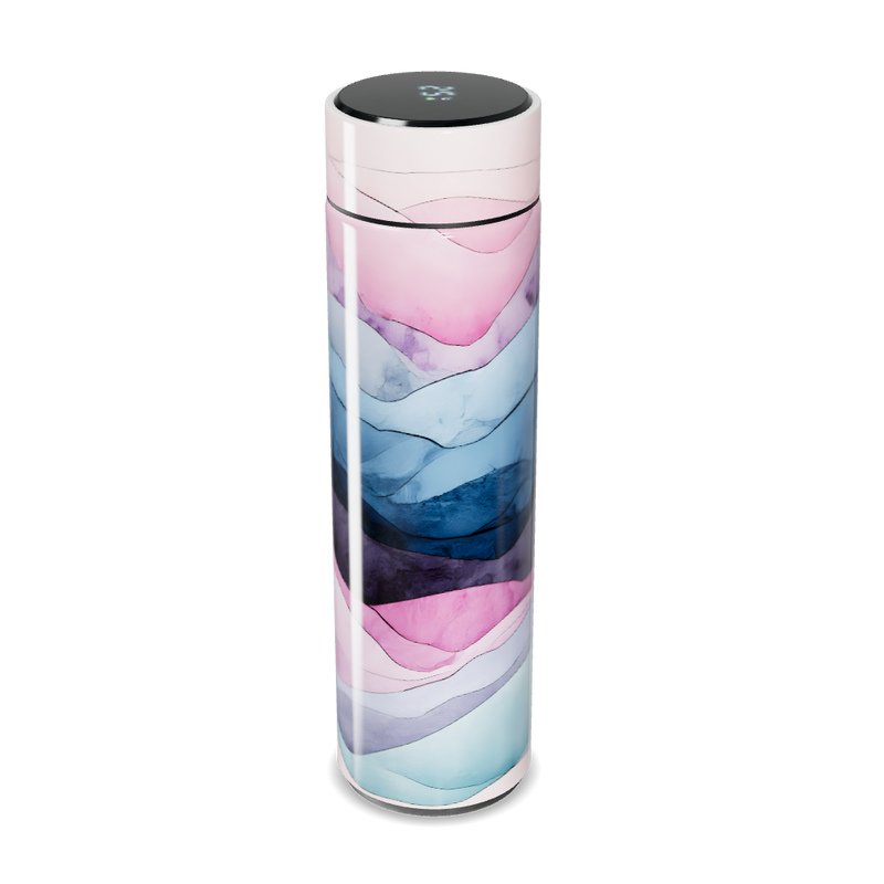 Garrafa Térmica Touch - Marmorizada Rosa Azul