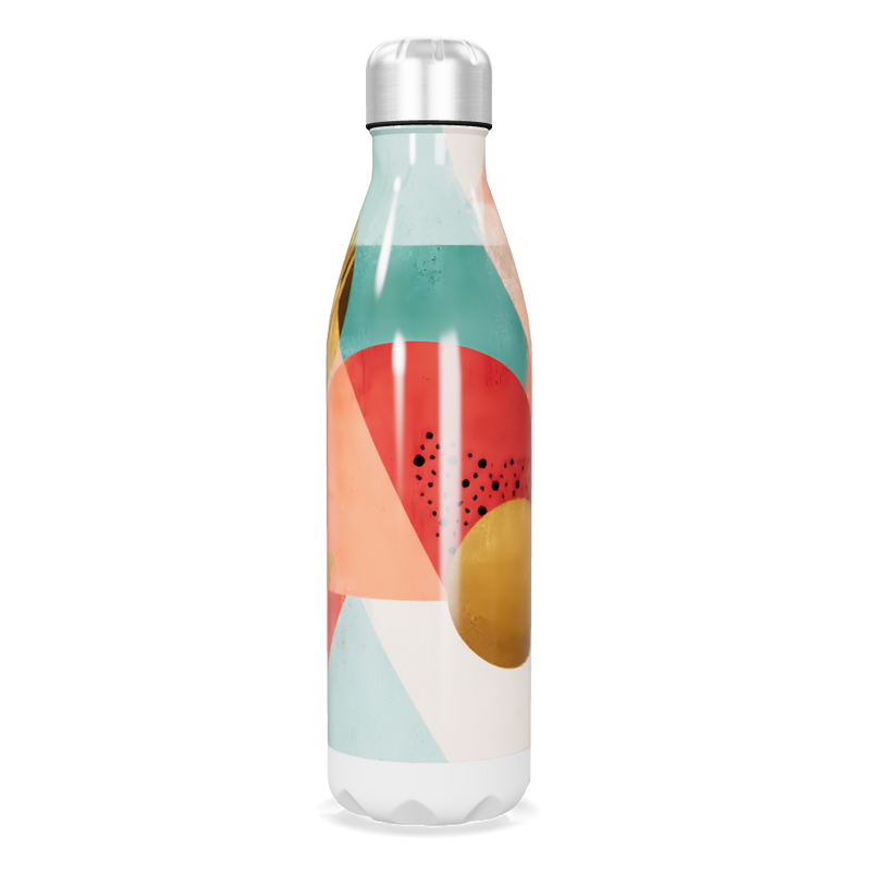 Garrafa Inox - Estampa Colorida Abstrata