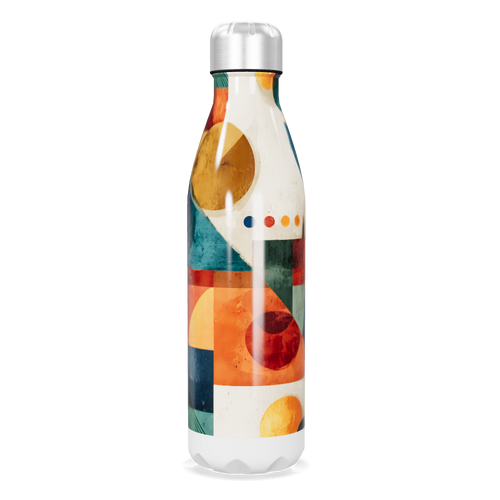 Garrafa Inox - Estampa Colorida Geométrica