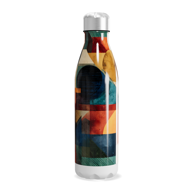 Garrafa Inox - Estampa Colorida Geométrica
