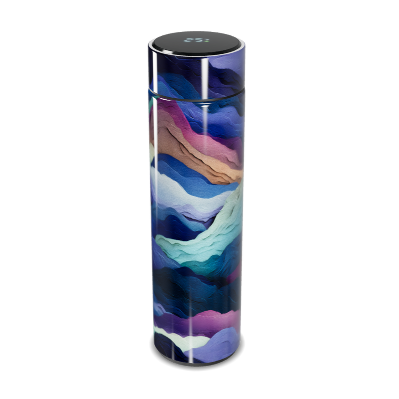 Garrafa Térmica Touch - Design Colorido Abstrato