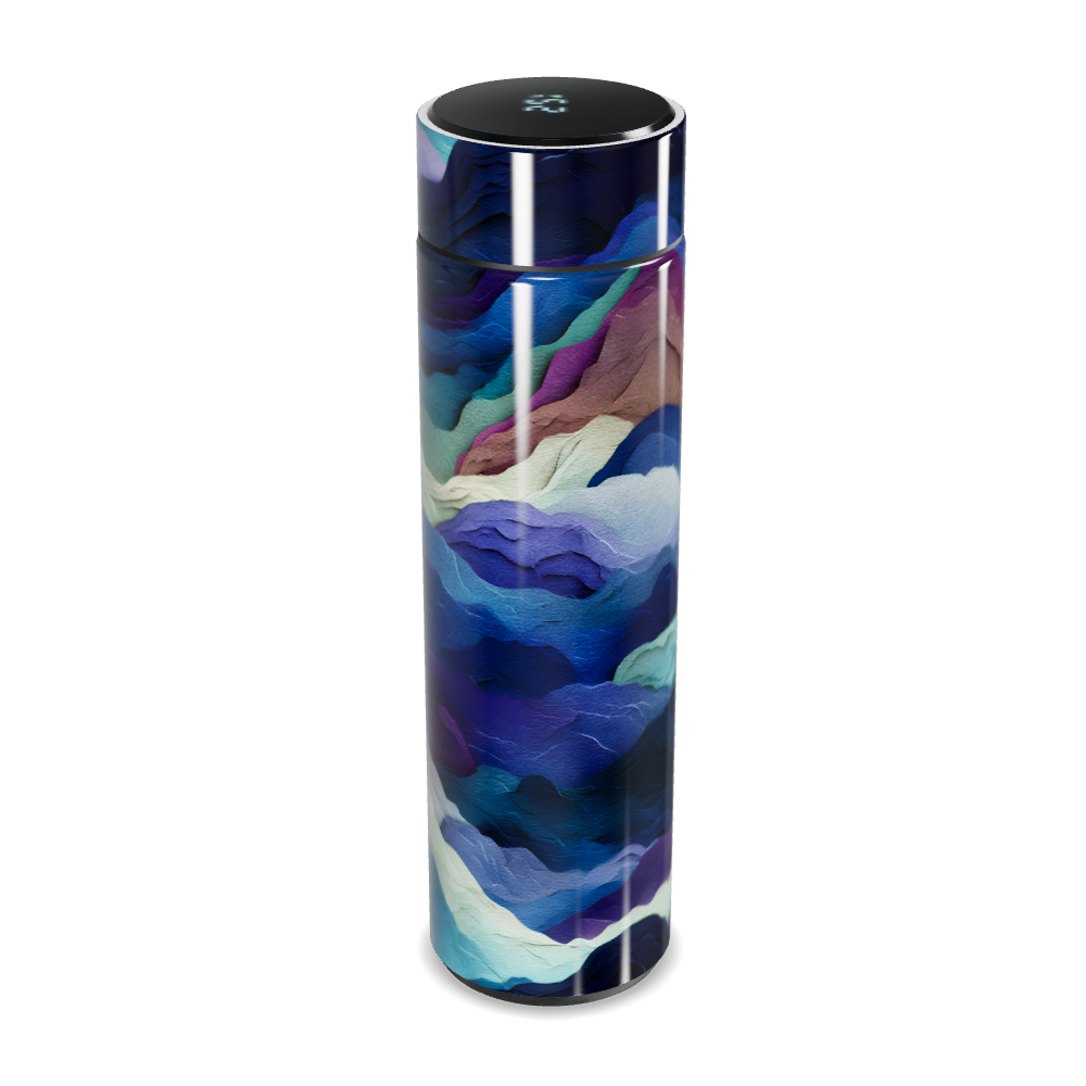 Garrafa Térmica Touch - Design Colorido Abstrato