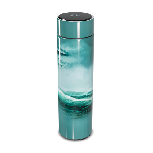 Garrafa Térmica Touch - Azul Estampa Oceano