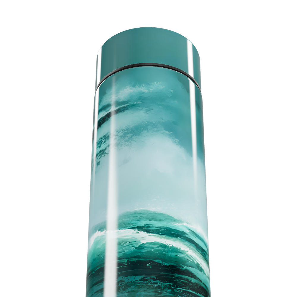 Garrafa Térmica Touch - Azul Estampa Oceano